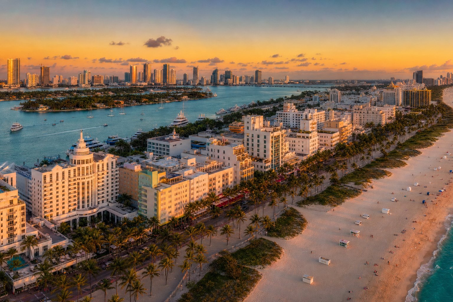 Miami ter illustratie